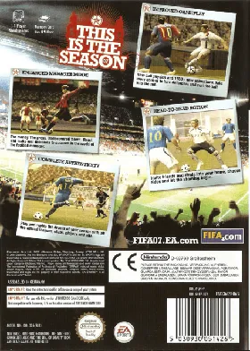 FIFA Soccer 07 box cover back